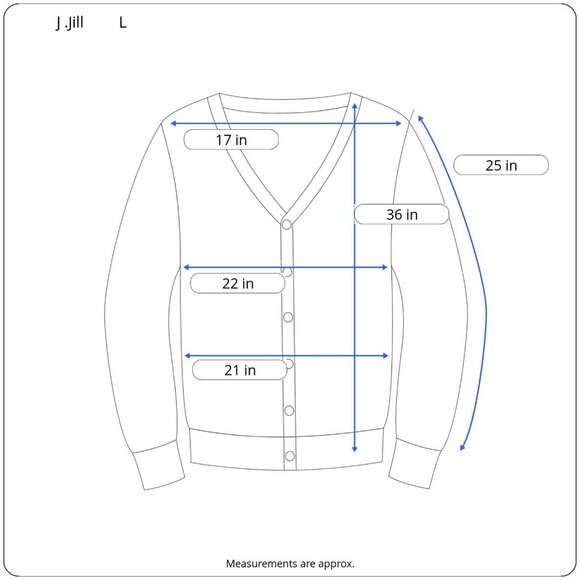 J Jill Women Cardigan Sweater V Neck Button Purple Cotton Rayon Knit Size L - Picture 3 of 14